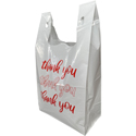 12 x 7 x 22 + 7   inThank You in High Density Take Out Bags