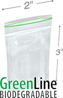 Minigrip 2 in x 3 in 2 Mil Biodegradable Reclosable Bags