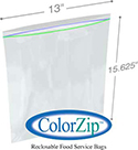 2 Gal. Reclosable Poly Food Storage Freezer Bags