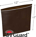 12 in x 12 in Reclosable Amber UV Protective Bags