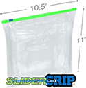 10-1/2 in x 11 in Gallon SliderGrip Zipper Bags