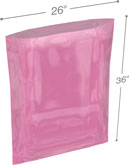 Pink 26 in x 36 in 4 mil Anti-Static Poly Bags