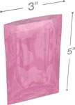 Pink 3 in x 5 in 6 mil Anti-Static Poly Bags