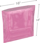 Pink 16 in x 18 in 6 mil Anti-Static Poly Bags