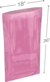 Pink 18 in x 36 in 6 mil Anti-Static Poly Bags
