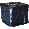 51 x 49 x 73  Black Pallet Covers - Gusseted
