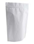 2 lb Stand Up Pouch with valve Matte White MBOPP/PET/ALU/LLDPE