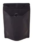 4 oz Metalized Stand Up Pouch Black PET/VMPET/LLDPE