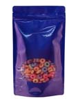 16 oz Window Stand Up Pouch BLUE PET/LLDPE