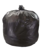 40-45 Gallon Trash Bags on Rolls, 1.2 Mil, Black, 40W x 46H, 100
