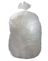 55-60 Gallon Clear Trash Bags 38x60 14 Micron 200 Bags