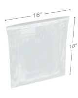 Dazzling Displays Large Ziplock 13 x 15, 2 Mil Resealable Zipper Jumbo Size Plastic 2-Gallon Storage Poly Bags (100) JJ117559