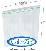 Reclosable Food Storage Bags, 1 gal, 2.7 mil, 10.5 x 11, Clear