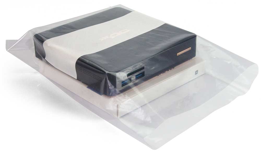 2 Mil White Block Poly Bags