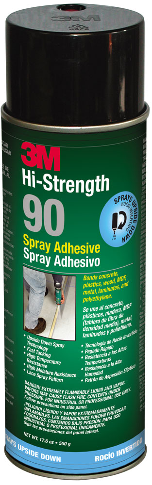 3M Hi-Strength Spray Adhesive 90 INVERTED 3M Hi-Strength Spray Adhesive 90 INVERTED