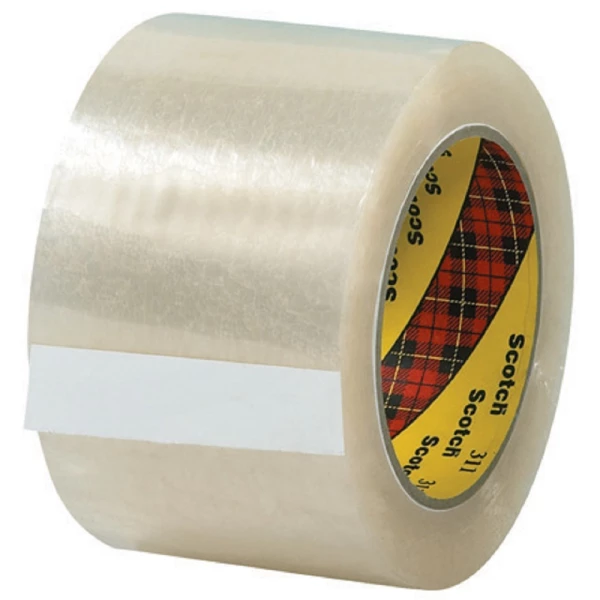 Scotch 311 Box Sealing Tape, Clear, 48mm x 100m