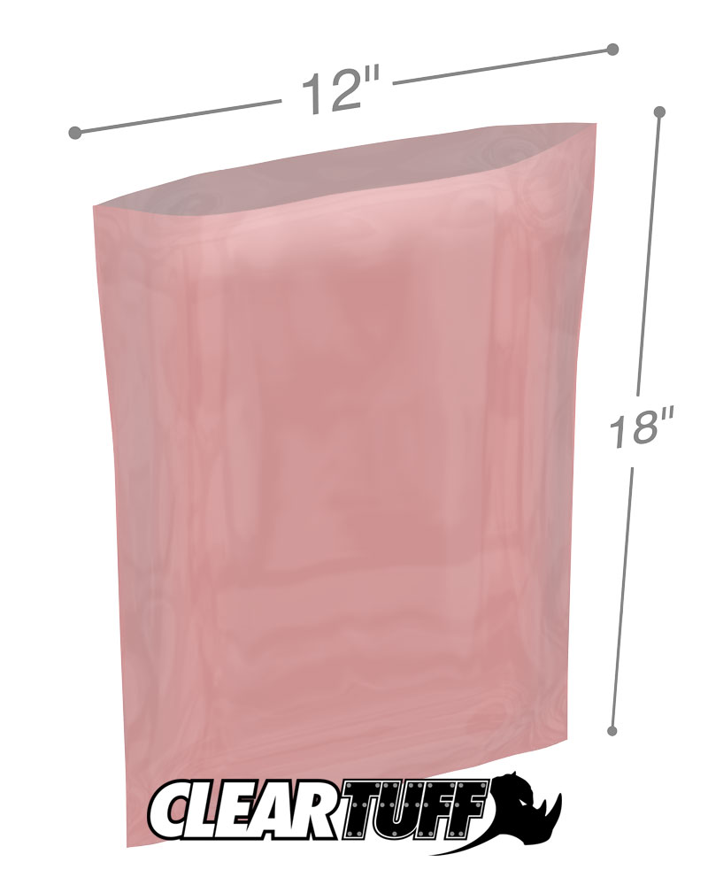 12 x 18 Anti-Static Poly Bags Open 12x18 Antistatic 25 50 100 200 and More
