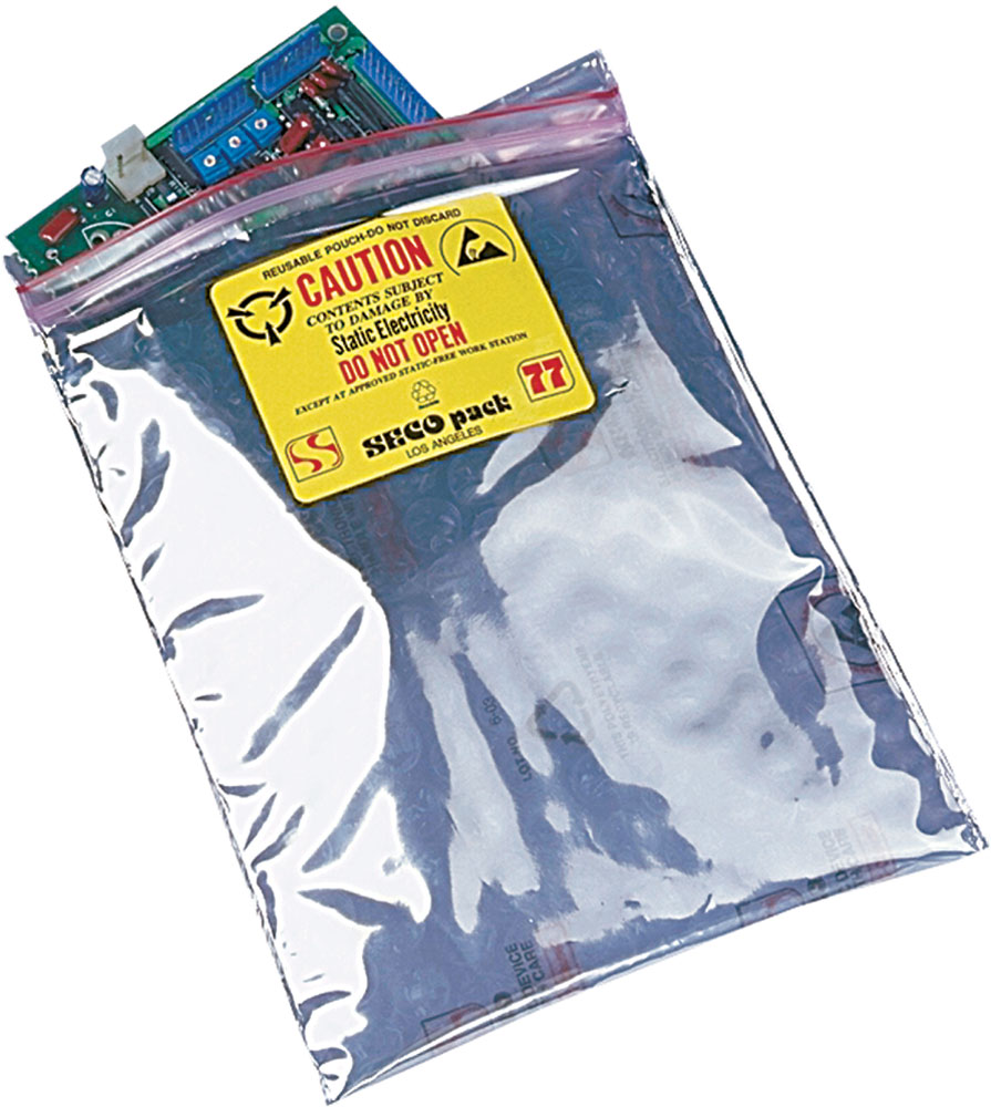 7x10cm ESD Anti-static Resealable Electronic Shielding Bag 2.75"x4" 70x100mm. 