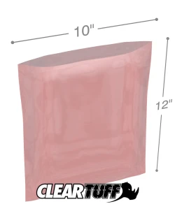 4 Mil Anti-static Flat Poly Bags 10" x 12"