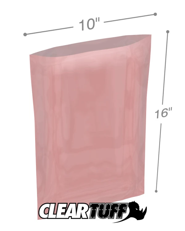 10 x 16 2 mil Antistatic Poly Bags 10x16 2mil Antistatic Poly Bags