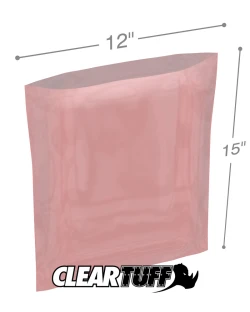 4 Mil Anti-static Flat Poly Bags 12" x 15"
