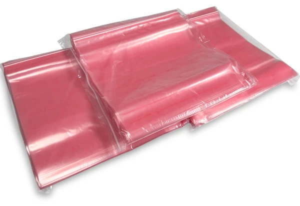 12 x 12 4-Mil Pink Anti Static Zip Bags - Minigrip Inner Packs 12 x 12 4 Mil Pink anti static locking bags Inner Packs