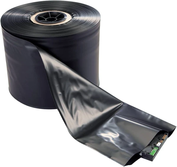 14 x 750' 4 mil Black Conductive Tubing on Roll 14x750 4mil Black Conductive Tubing on Roll