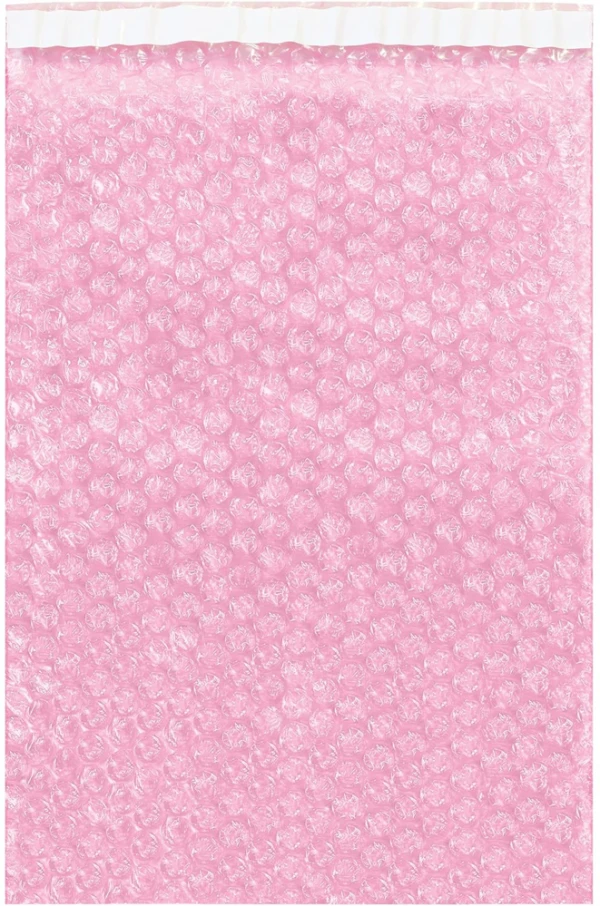 15 x 17.5 Anti-Static Bubble Bags Pink 15 x 17.5 Antistatic Bubble Wrap Bags