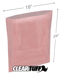 4 Mil Anti-static Flat Poly Bags 18" x 24"