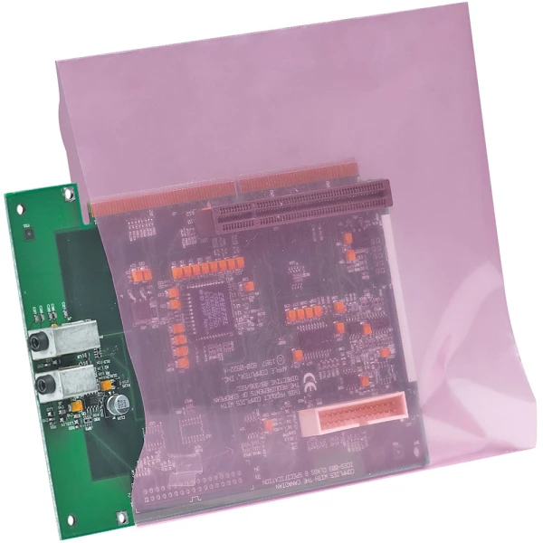 2 Mil Anti-static Flat Poly Bags 6 x 8 with a Circuit Board 2 Mil Anti-static Flat Poly Bags 6 x 8 with circuit board