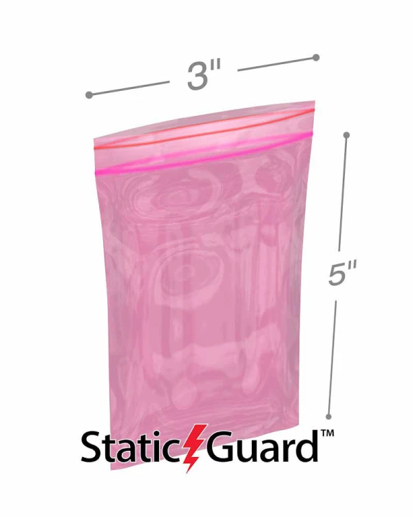 2.5x3 4Mil Minigrip Reclosable Anti Static Bags