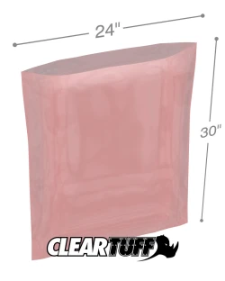 4 Mil Anti-static Flat Poly Bags 24" x 30"