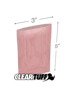 3x5 2mil Antistatic Poly Bags
