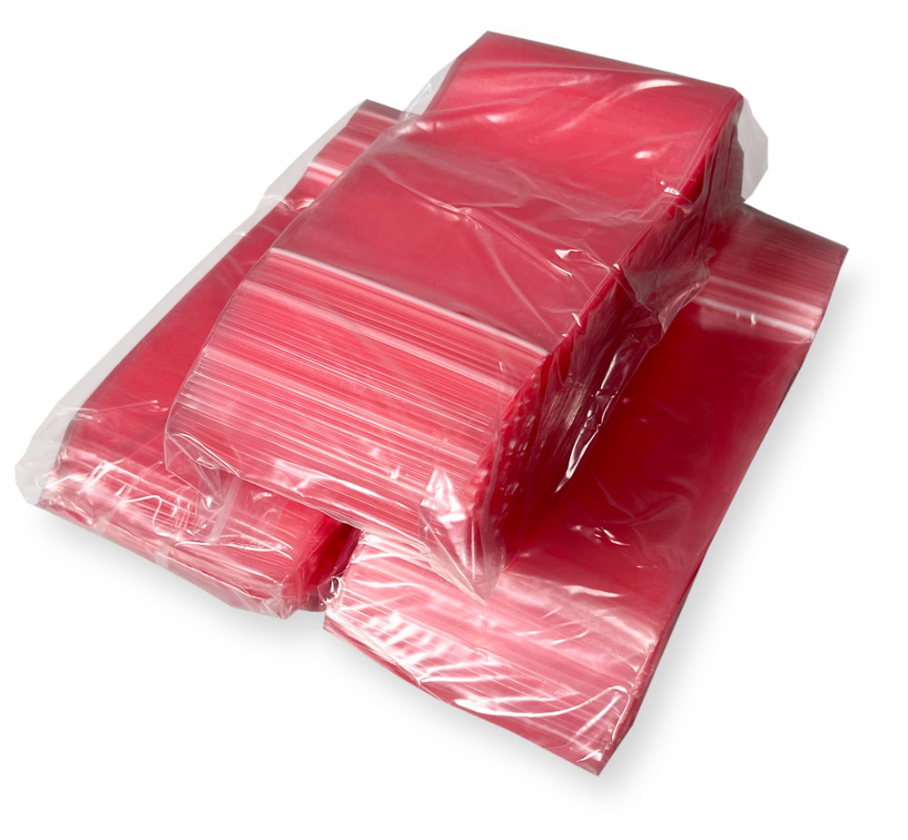 Inner Packs of 3x5 4 Mil Pink Anti Static locking Bags