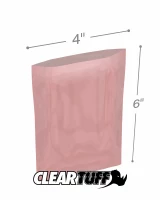 Pink 4x6 2mil Antistatic Poly Bags