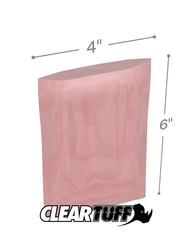 2 Mil 4 x 6 Antistatic Poly Bags