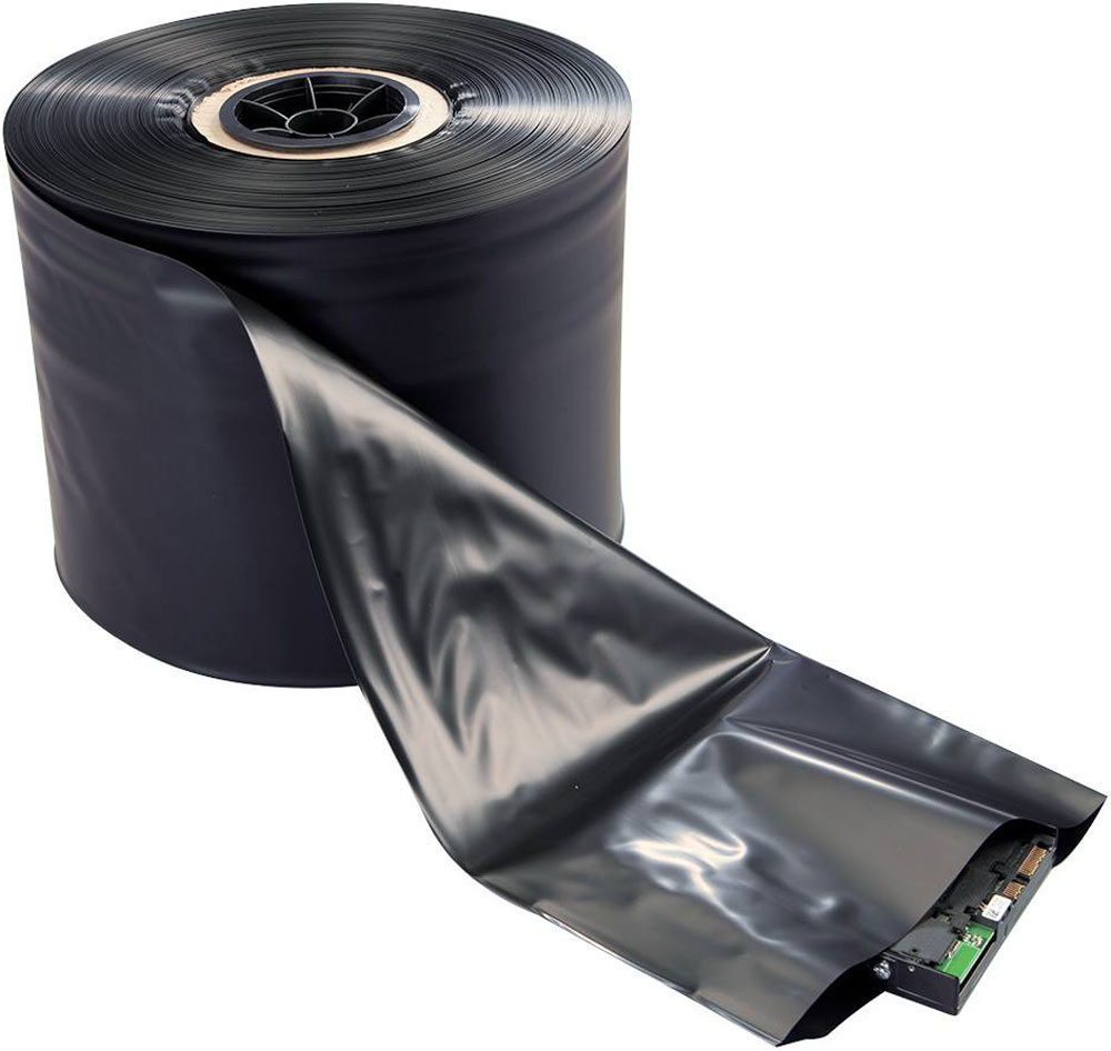 4x750 4mil Black Conductive Tubing on Roll