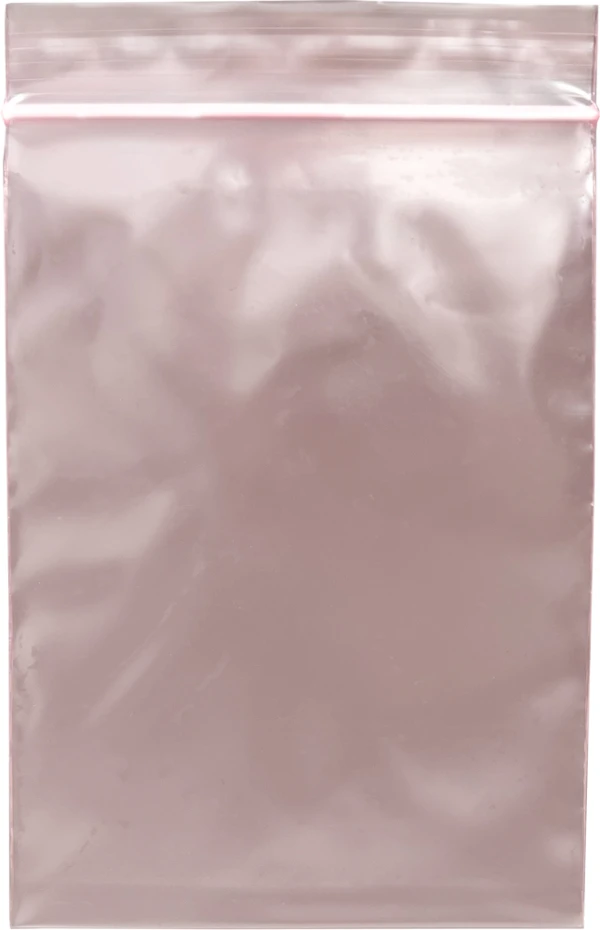 4x6 4-Mil Pink Anti Static Zip Bags - Minigrip White Zipper White Zipper of 4 x 6 4 Mil Pink Anti Static locking Bags