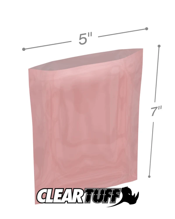 2 Mil Anti-static Flat Poly Bags 5 x 7 2 Mil 5 x 7 Antistatic Poly Bags
