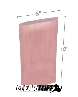4 Mil Anti-static Flat Poly Bags 6" x 12"