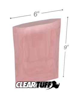 4 Mil Anti-static Flat Poly Bags 6" x 9"