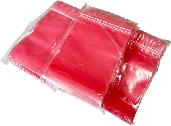 6x8 4-Mil Pink Anti Static Zip Bags - Minigrip Inner Packs Innerpacks of 6x8 4 Mil anti static pink locking bags