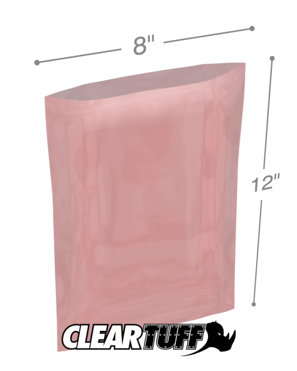 8 x 12 4 mil Antistatic Poly Bags 8x12 4mil Antistatic Poly Bags