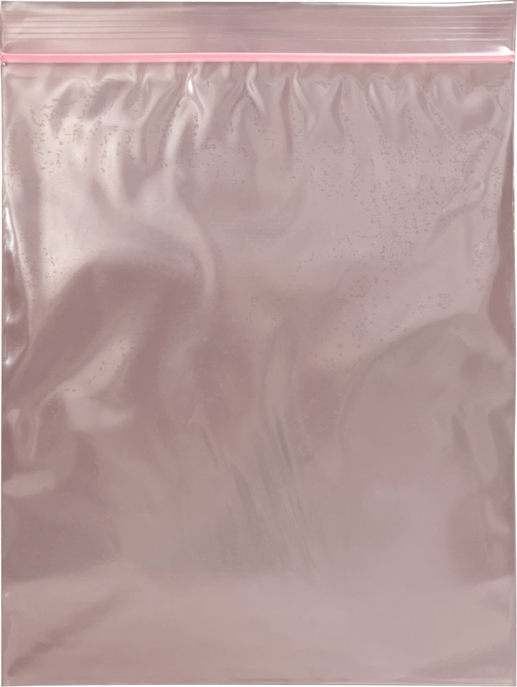 White Zip Side of 8x10 4 Mil anti static locking bags
