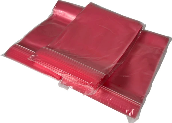 8x10 4-Mil Pink Anti Static Zip Bags - Minigrip Inner Packs Inner Packs of 8x10 4 Mil anti static locking bags