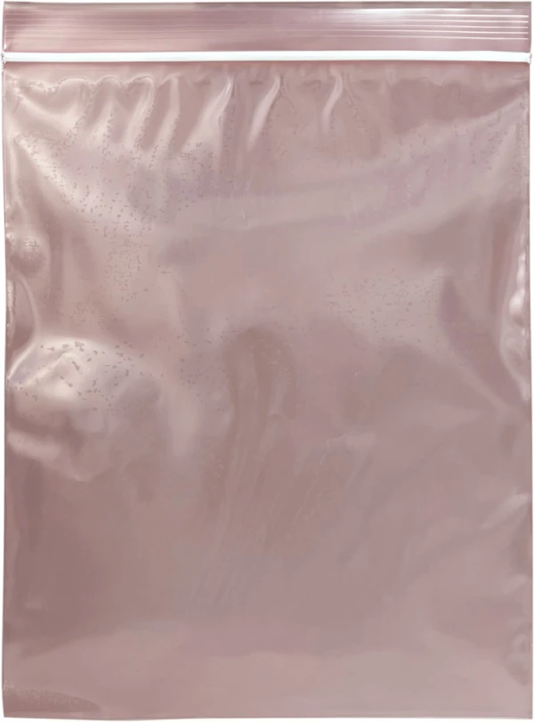 8x10 4-Mil Pink Anti Static Zip Bags - Minigrip 8x10 4 Mil anti static locking bags