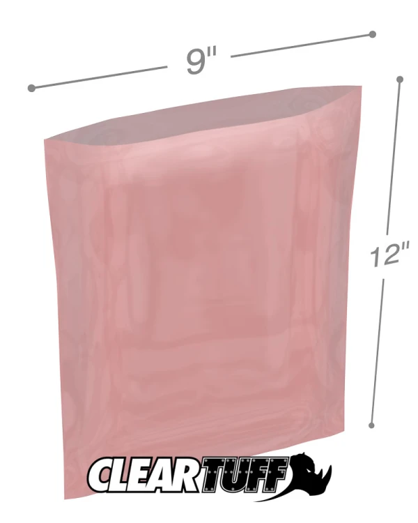 2 Mil Anti-static Flat Poly Bags 9 x 12 2 Mil 9 x 12 Antistatic Poly Bags