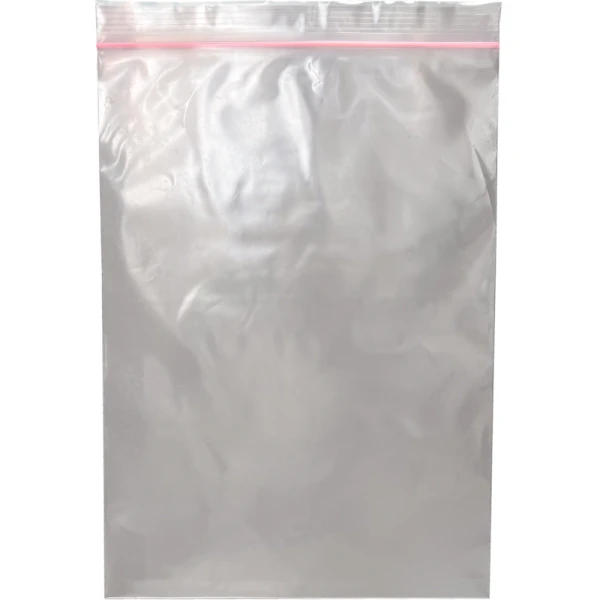 9 x 12 4 Mil Pink Anti Static Zip Bag - Minigrip Back Back of 9 x 12 4 Mil anti static locking bag