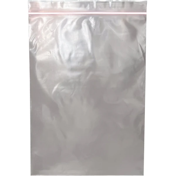 9 x 12 4 Mil Pink Anti Static Zip Bag - Minigrip Front Front of 9 x 12 4 Mil anti static locking bag