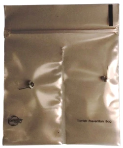 4" x 4" Anti Tarnish Zip Lock Compartment Jewelry Bags